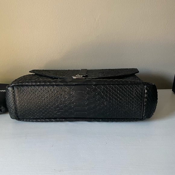 Authentic Saint Laurent College Python Purse - Picture 3 of 9